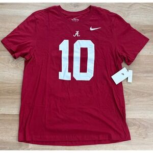 NWT Men's Nike Alabama Crimson Tide Mac Jones Jersey Tee - XL - Crimson Red